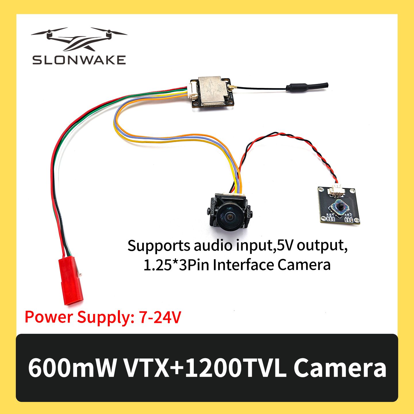SLONWAKE 5.8G 600mW 7-24V FPV  - đánh giá và giá Fpv Drone Transmitter