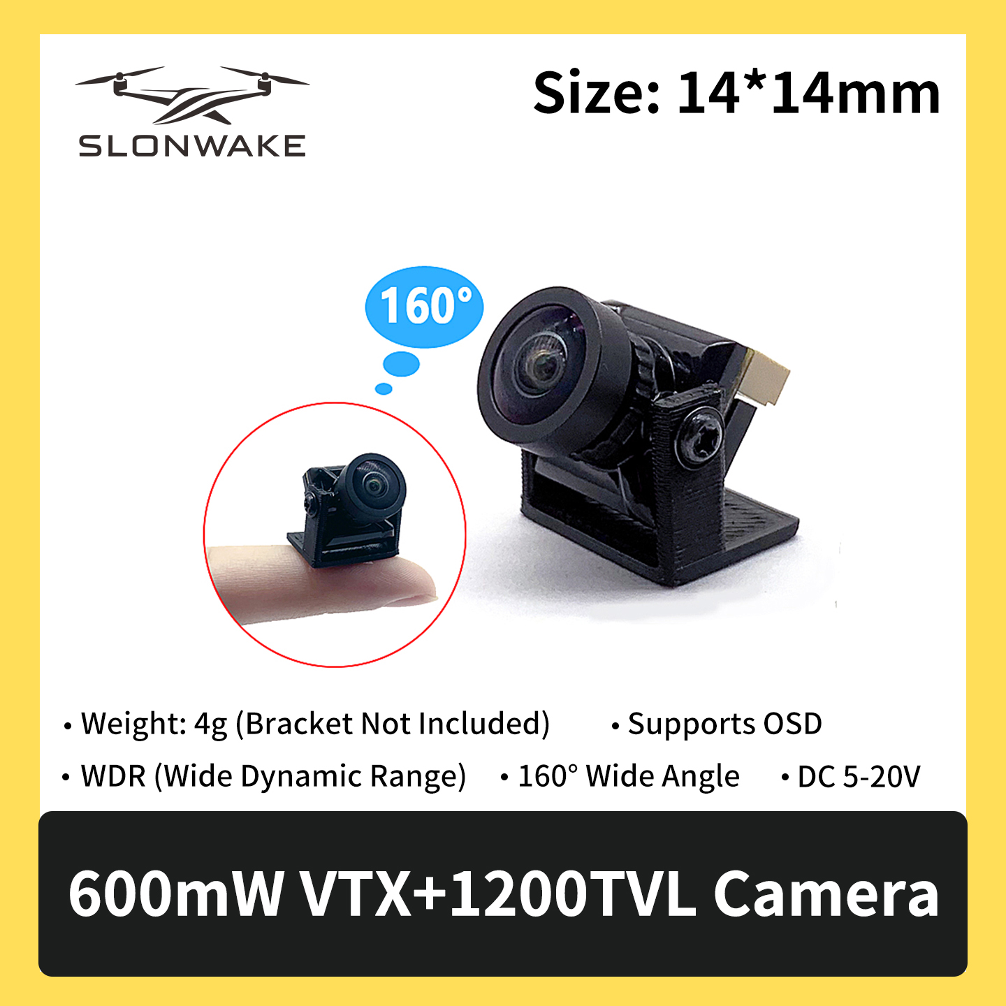 SLONWAKE 5.8G 600mW 7-24V FPV  - đánh giá và giá Fpv Drone Transmitter