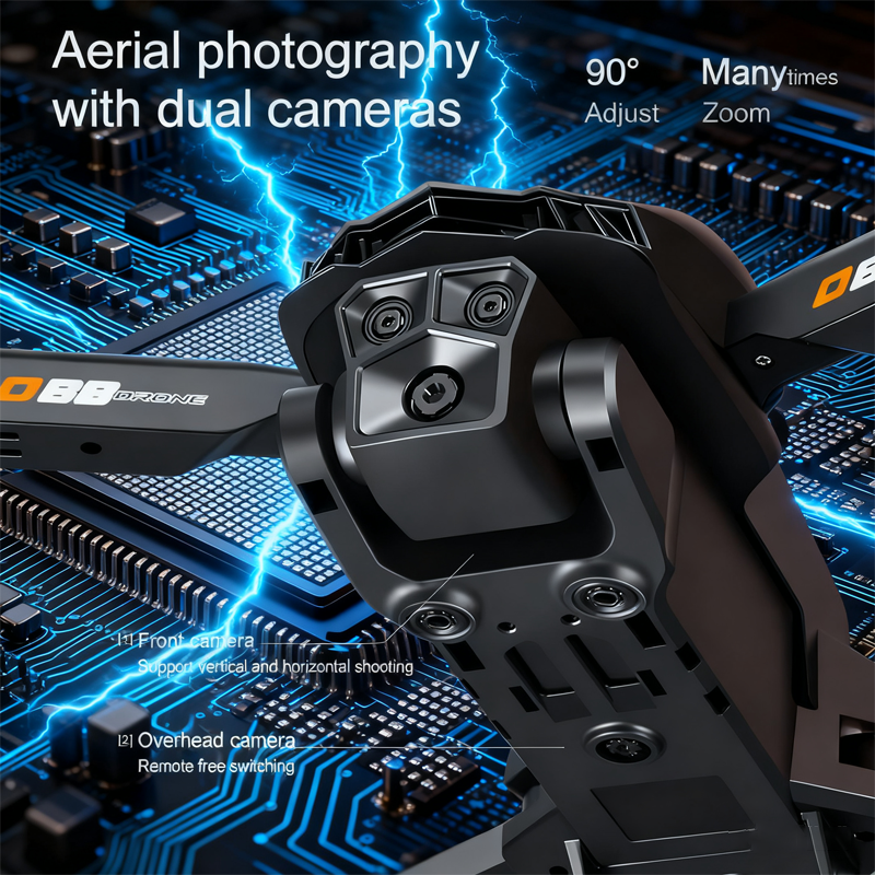 Lenovo D88 Drone 8K Aerial HD  - đánh giá và giá Fpv Drone Charger