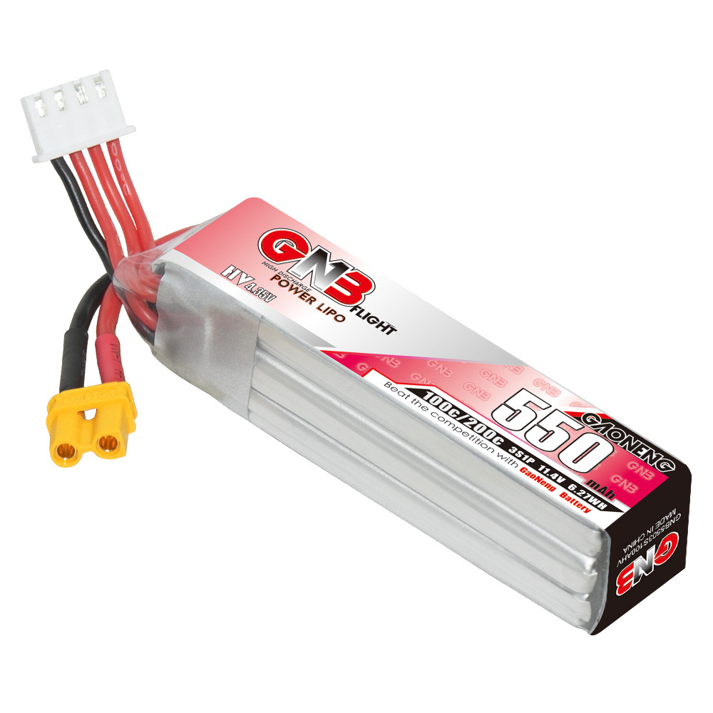 GNB HV 11.4V 550mAh 100C/200C  - đánh giá và giá Fpv Drone Battery