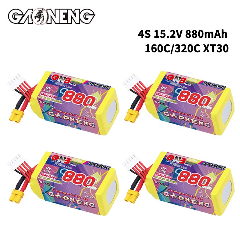 GNB 4S 880mAh 15.2V 160C/320C  - đánh giá và giá Fpv Drone Battery