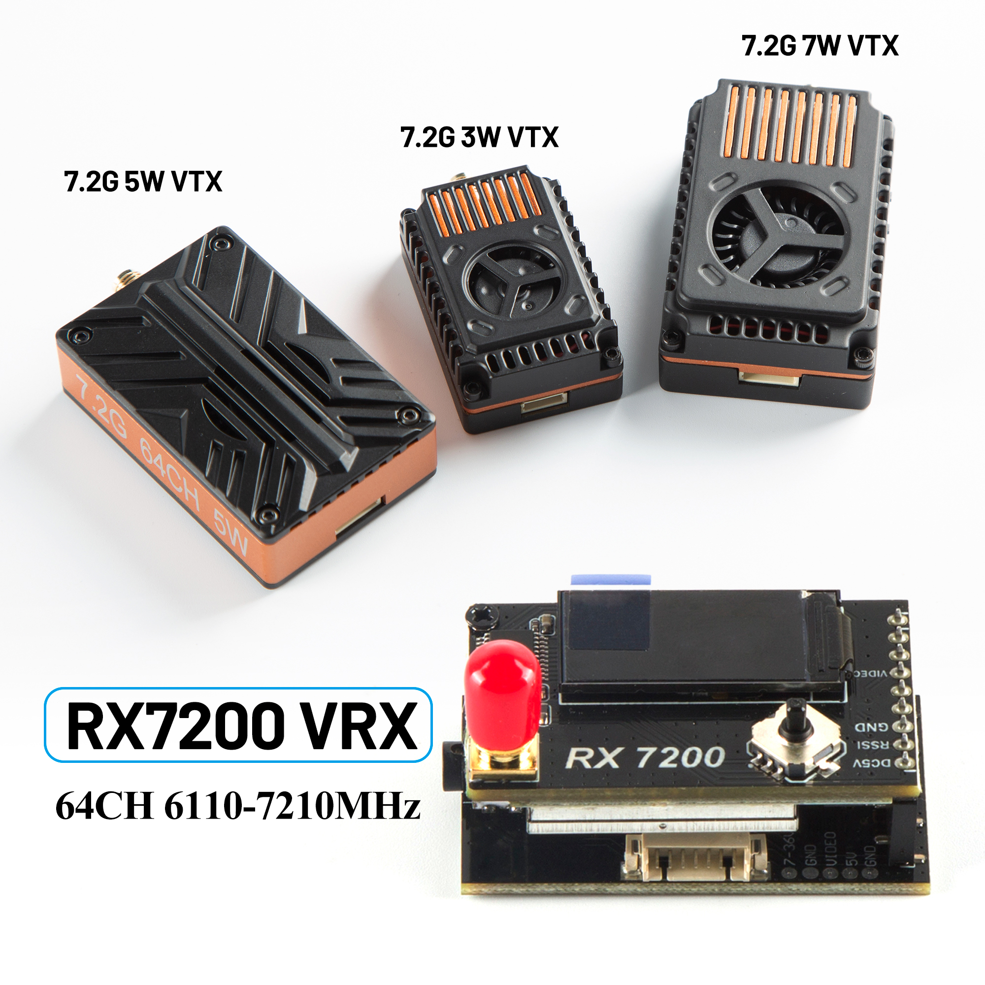 7.2G Video Receiver Module 64- - đánh giá và giá Fpv Drone Goggles