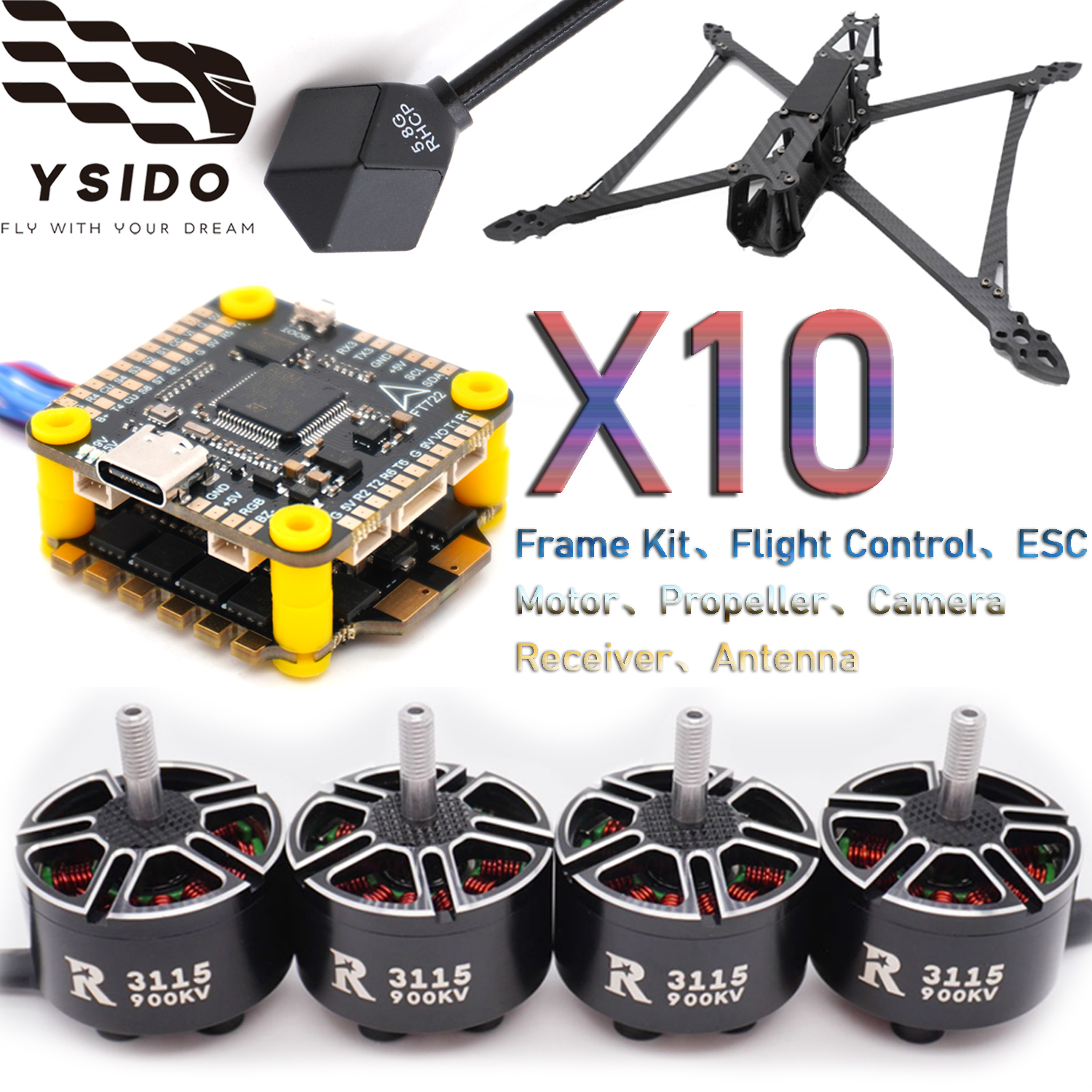 YSIDO RC FPV Drone 427mm Frame - đánh giá và giá Fpv Drone Tool Kit