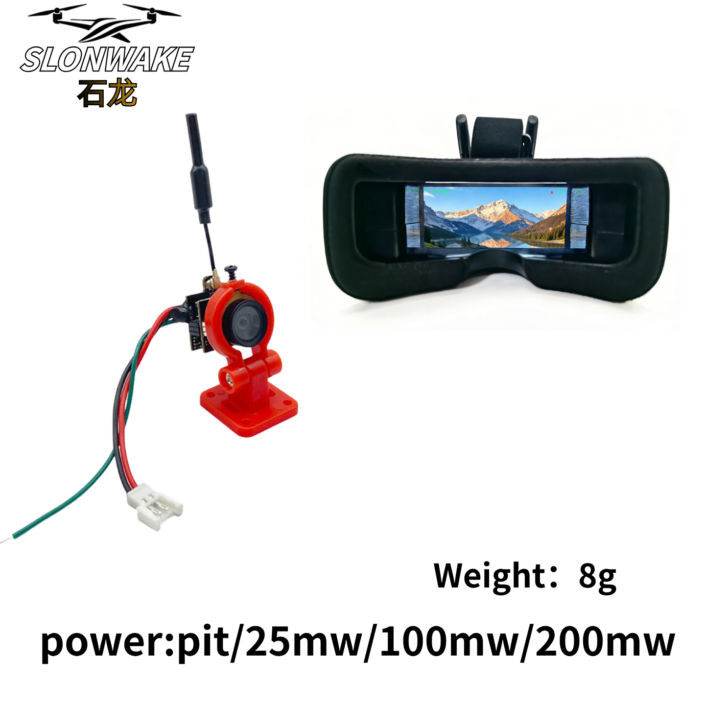 Slonwake 5.8G 48CH 200mW FPV D - đánh giá và giá Fpv Drone Transmitter