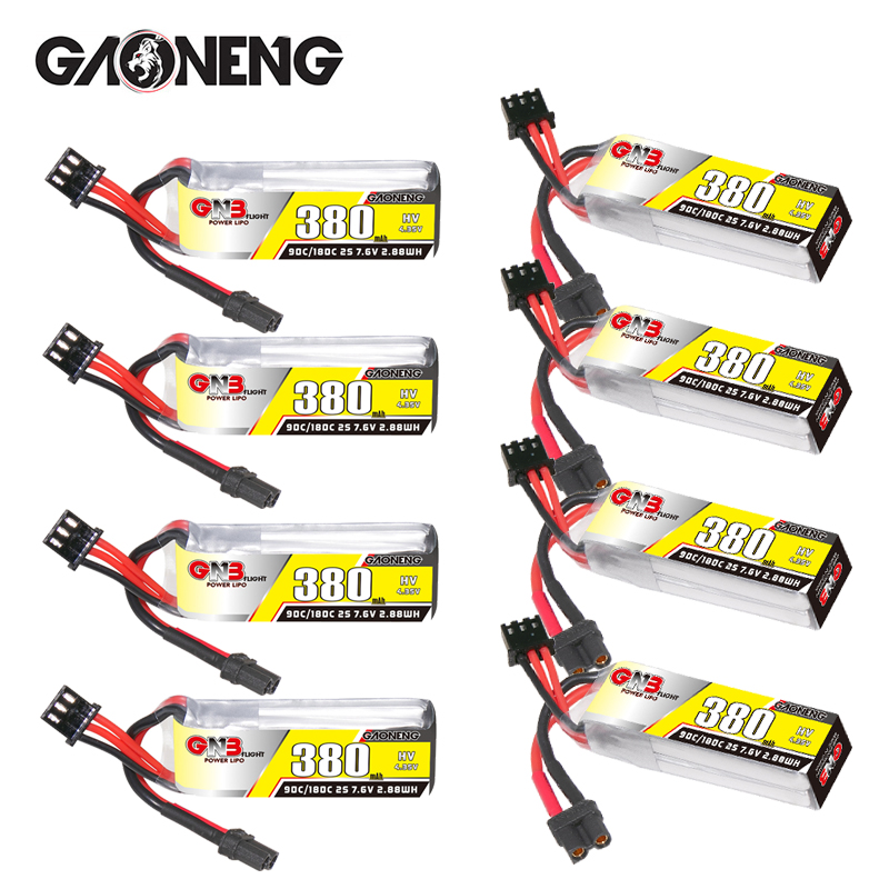 GNB 2S 7.6V 380mAh 90C/180C Li - đánh giá và giá Fpv Drone Battery