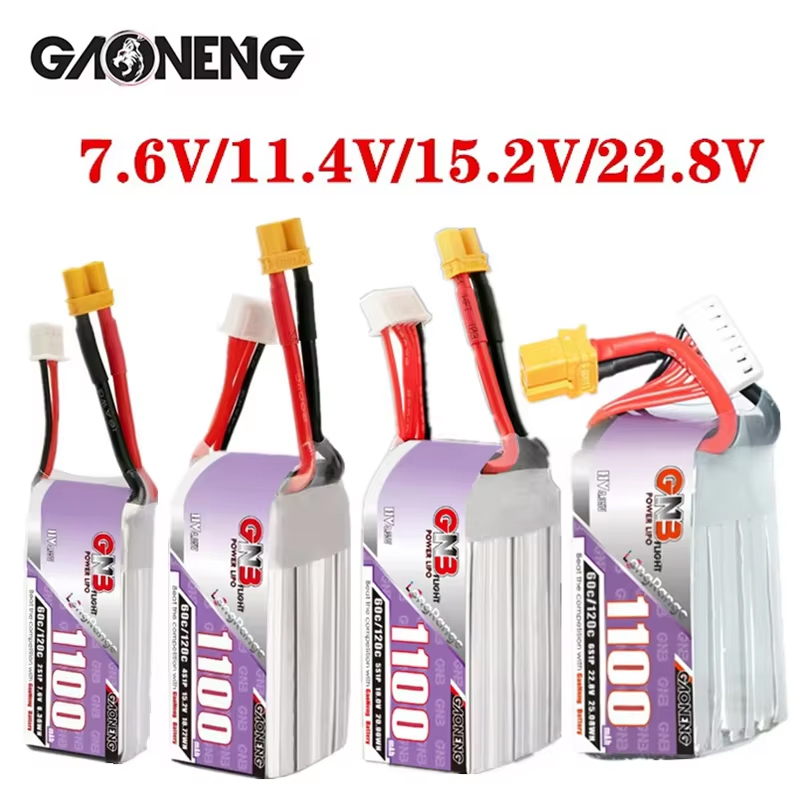 GNB 1100mAh 2S 3S 4S 6S 60C/12 - đánh giá và giá Fpv Drone Battery