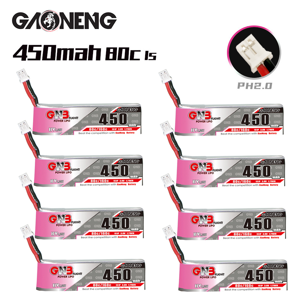 GNB HV 1S 3.8V 450mAh 80C/160C - đánh giá và giá Fpv Drone Battery