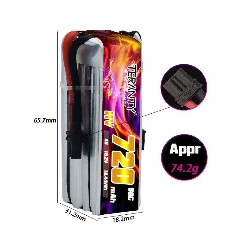 TERANTY 720mAh 4S 15.2V HV Lip - đánh giá và giá Fpv Drone Battery
