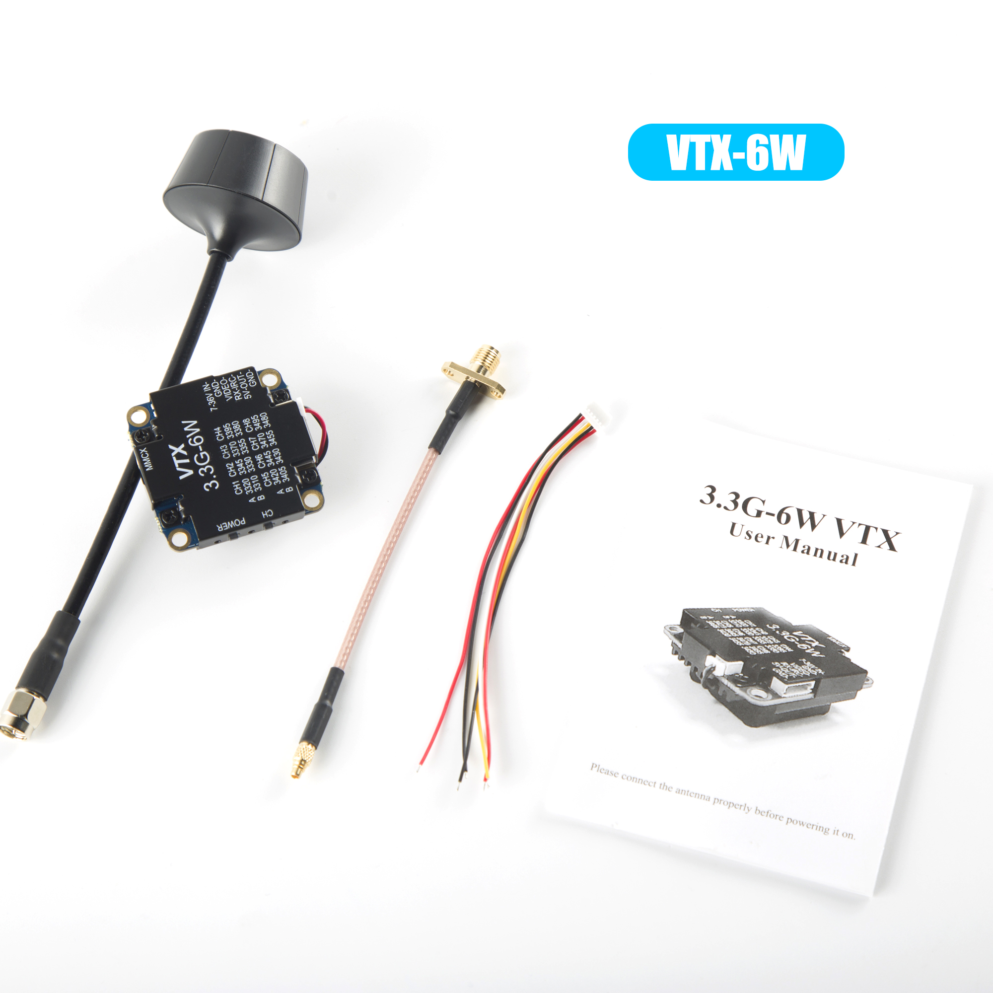 FPV Video Transmitter 3.3G 6W  - đánh giá và giá Fpv Drone Transmitter