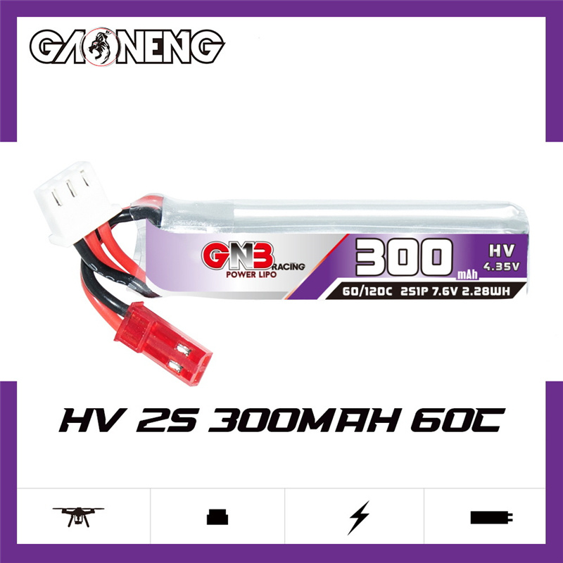 GAONENG GNB 2S 7.6V 300mAh 60C - đánh giá và giá Fpv Drone Battery