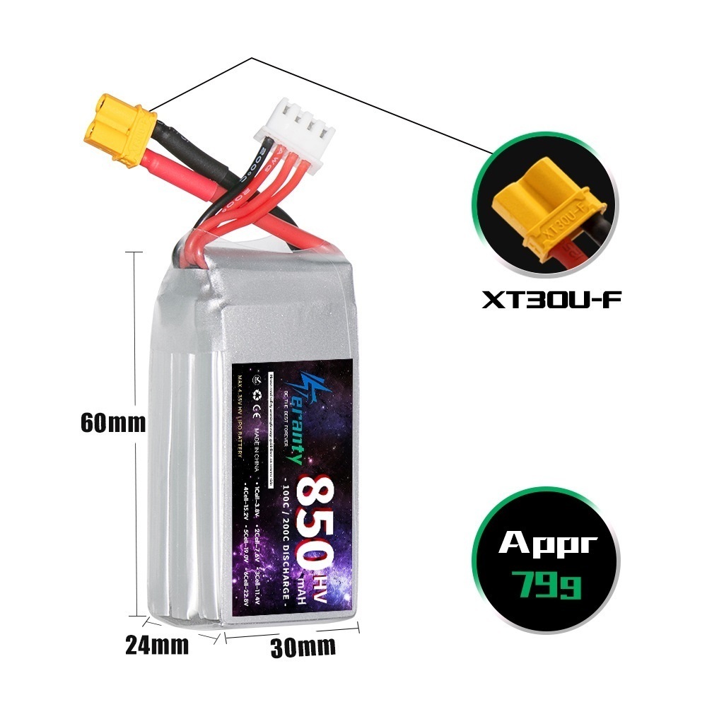 1/2/3PCS TERANTY 3S 11.4V Lipo - đánh giá và giá Fpv Drone Battery